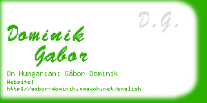 dominik gabor business card